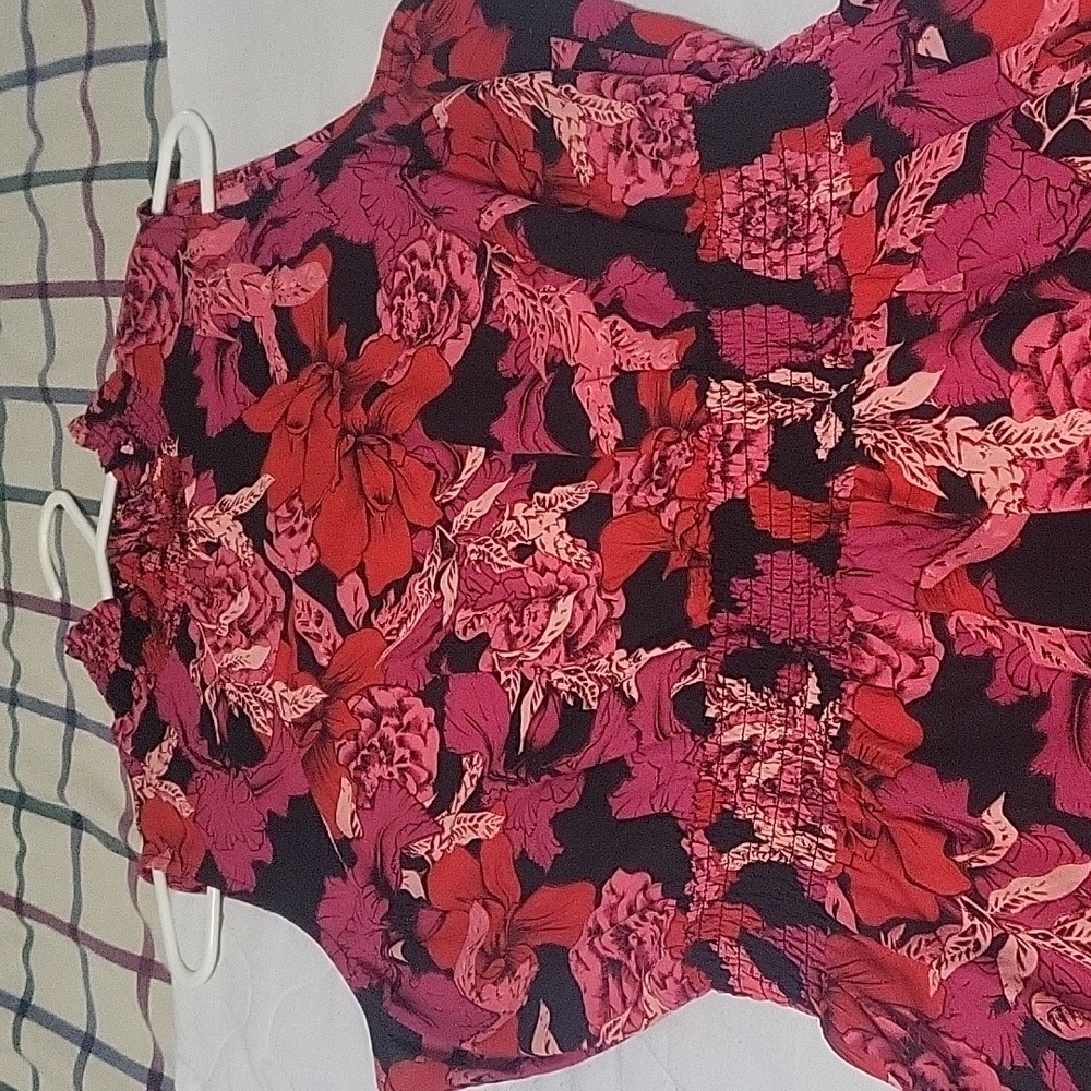 Nannette Pink and Black Floral Midi Dress - Picture 5 of 9